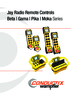 Jay Radio Remote Controls - Beta | Gama | Pika | Moka Series